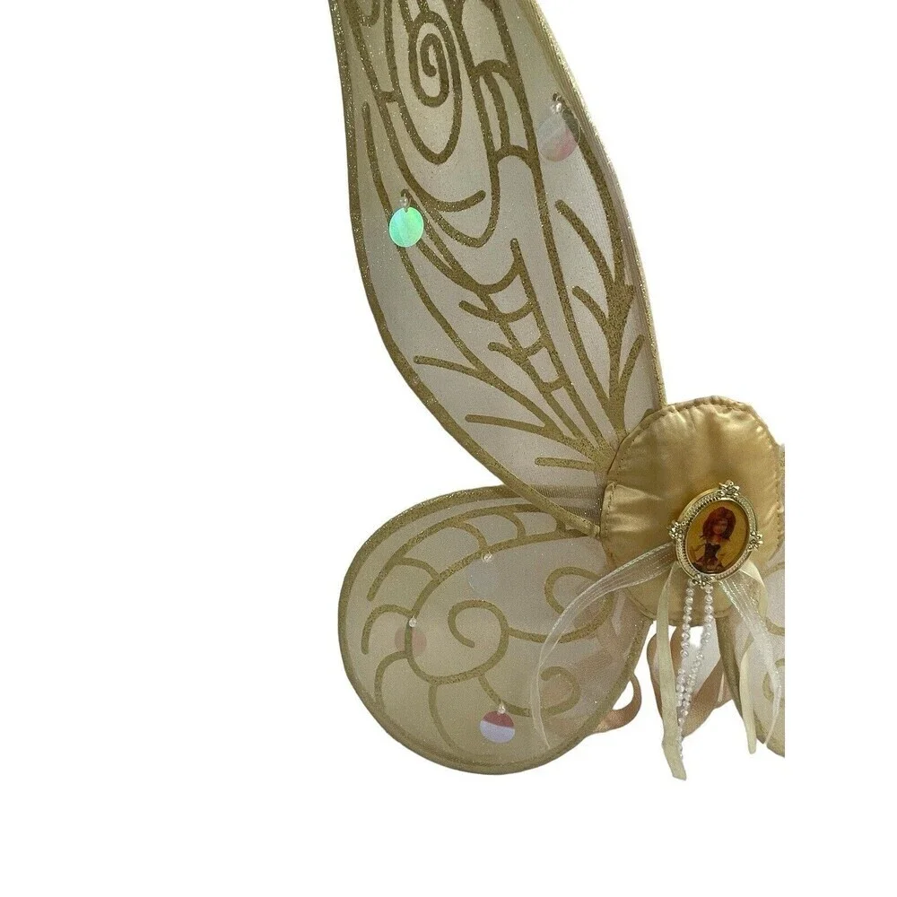 Disney Store Zarina The Pirate Fairy Golden Costume Wings Child Size OSFM